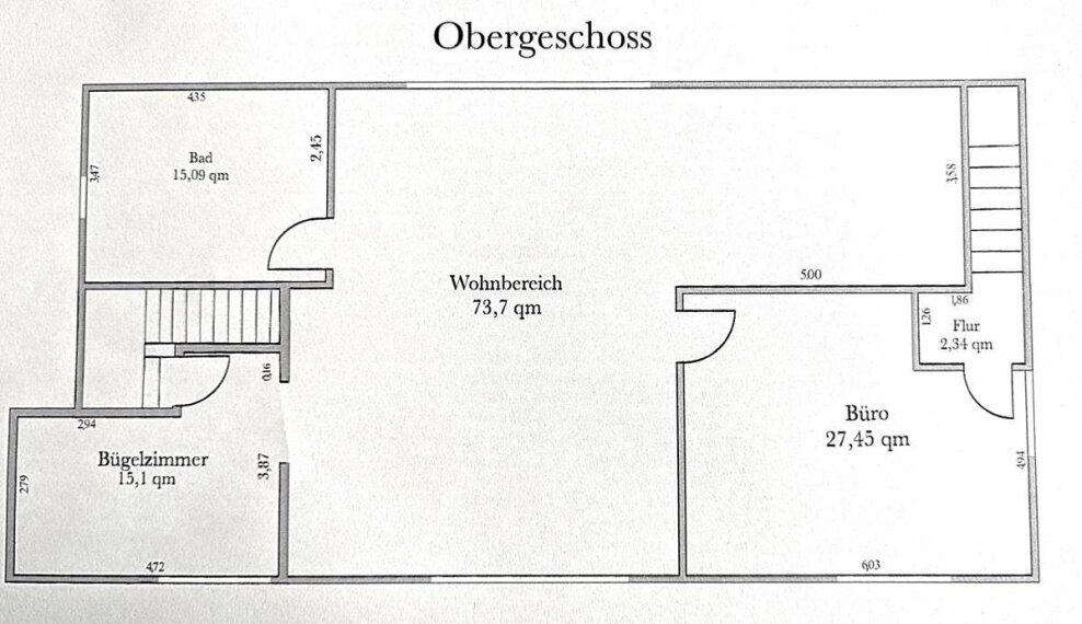 Grundriss OG Wohnhaus