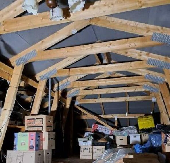 Gedämmter Dachboden, ausbaubar