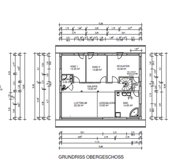 Grundriss Obergeschoss