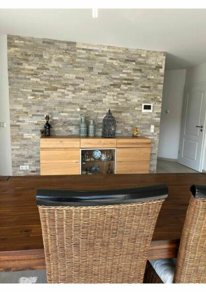 Wohnzimmer Designwand