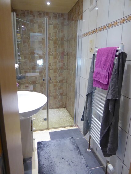 Duschbad im Schlafzimmer OG