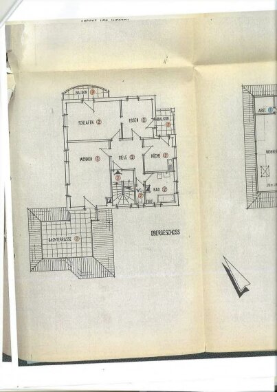 Wohnungsgrundriss Obergeschoss