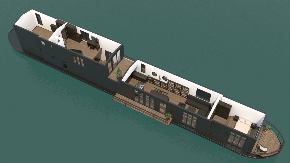 3D-Modell des Ausbaus