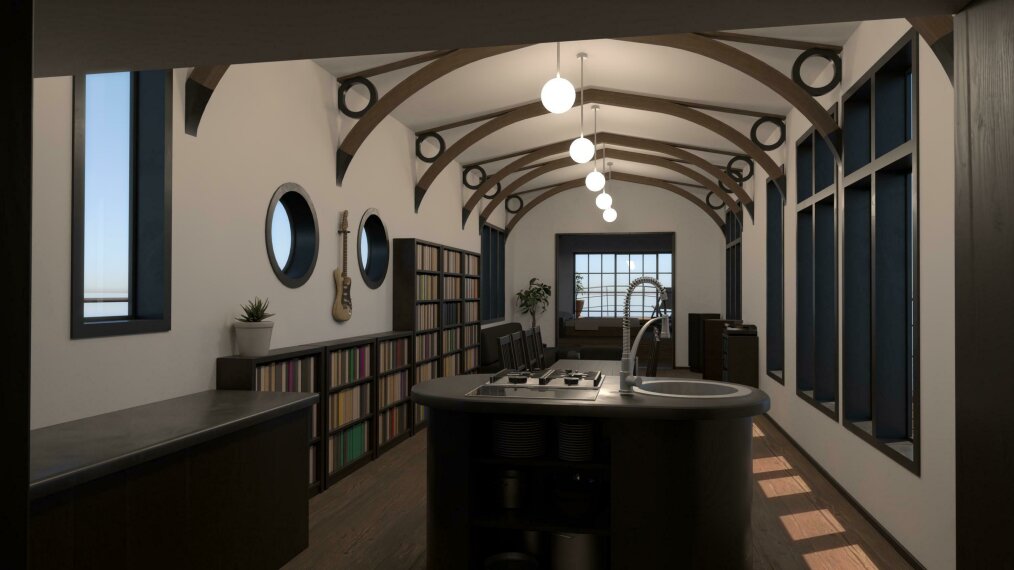 3D-Modell des Ausbaus