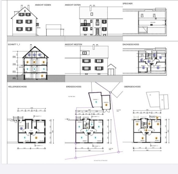 Haus Aufteilungsplan