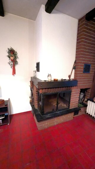 Warmluft-Kamin im Lebensraum