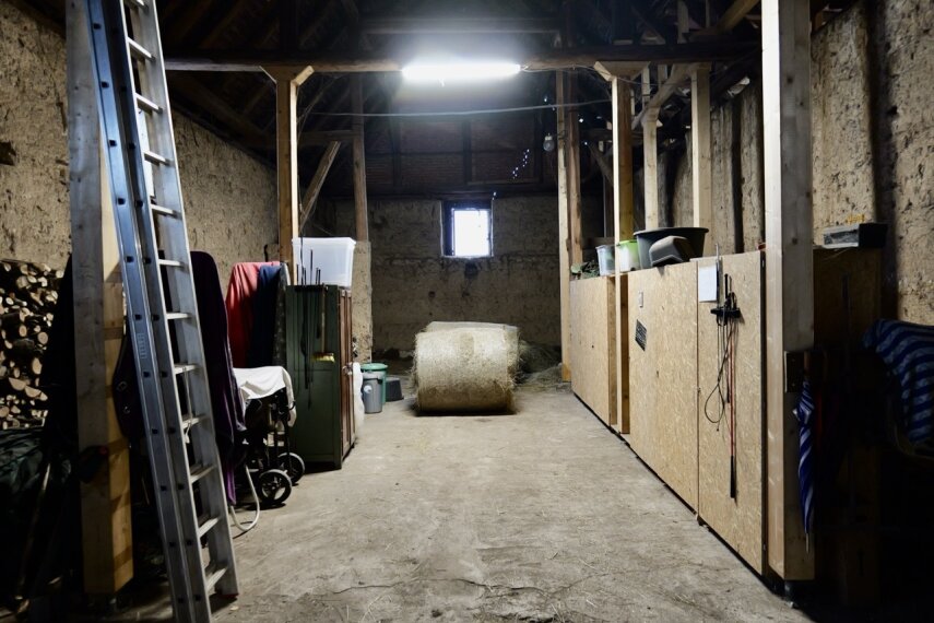 Scheune mit Pferdeboxen