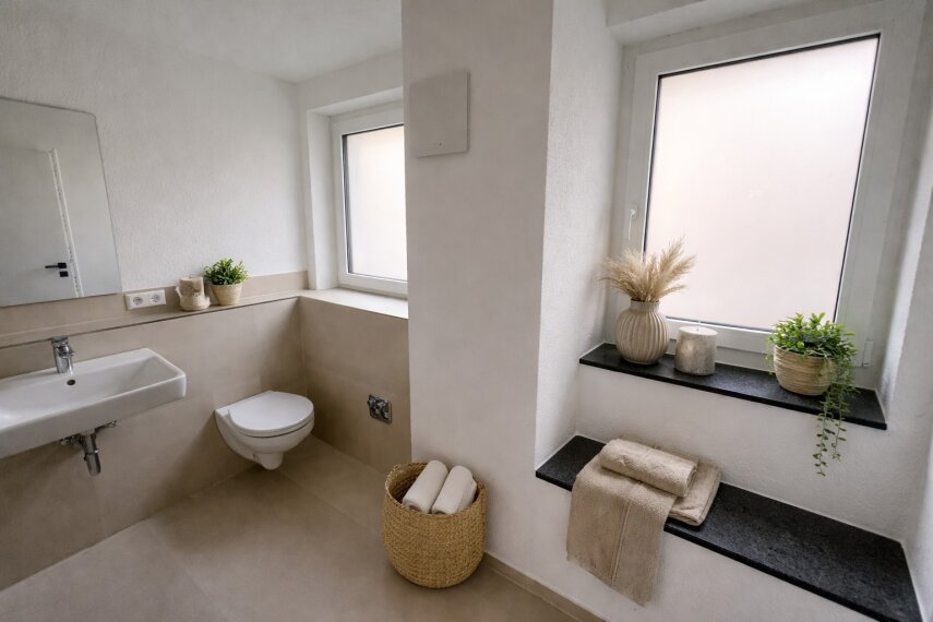 Badezimmer mit Homestaging