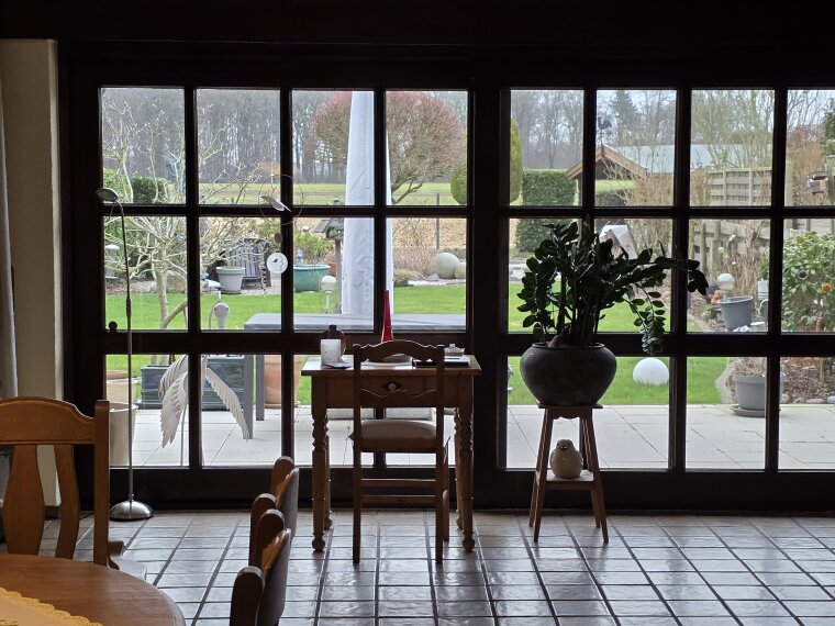 Gartenblick (Wohnzimmer) 