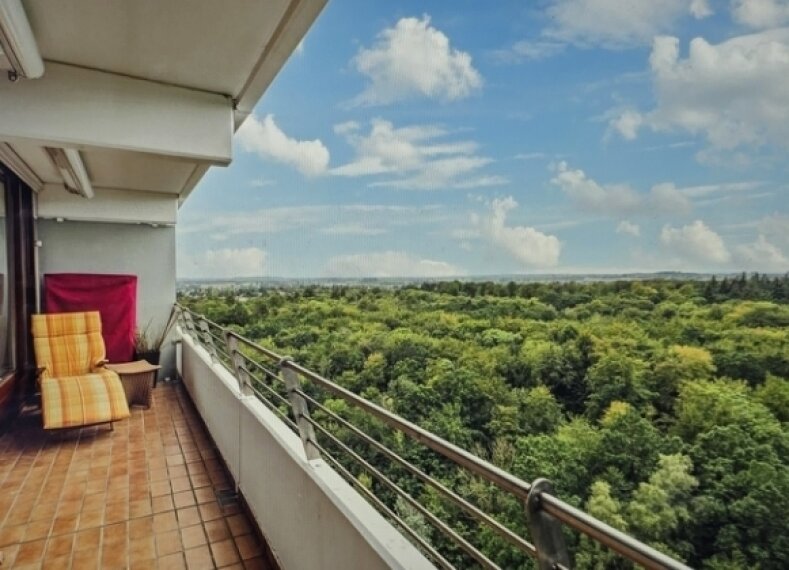 Blick vom Balkon