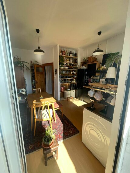 Küche vom Balkon