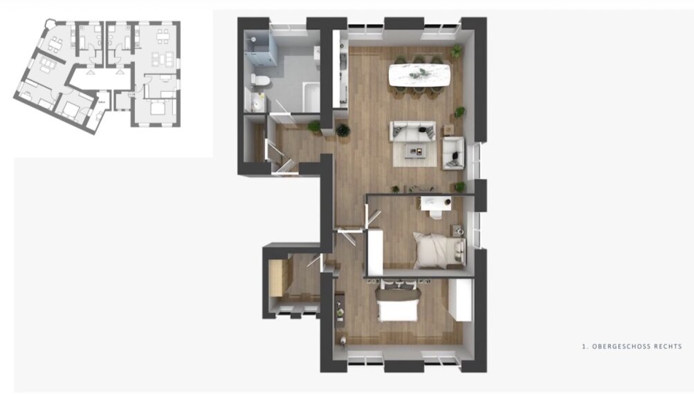 Grundriss 1.OG Rechts
