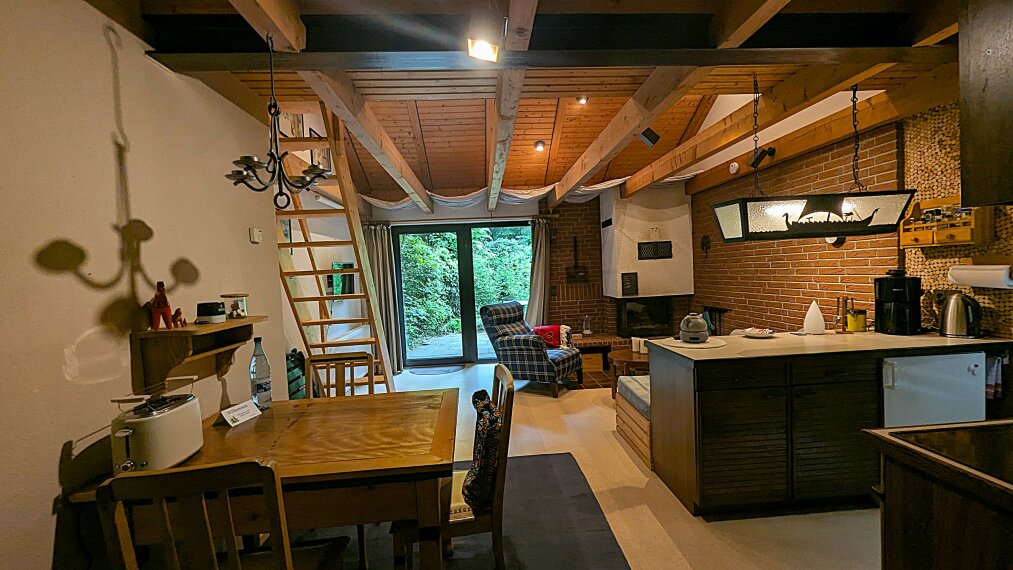 Lebensraum mit Kamin