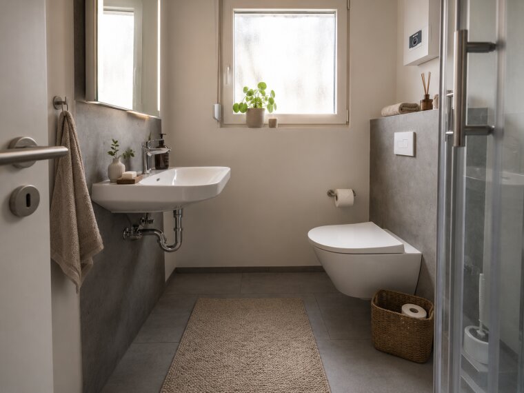 Badezimmer -virtueller Staging