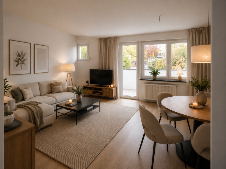 Wohnraum - virtueller Staging
