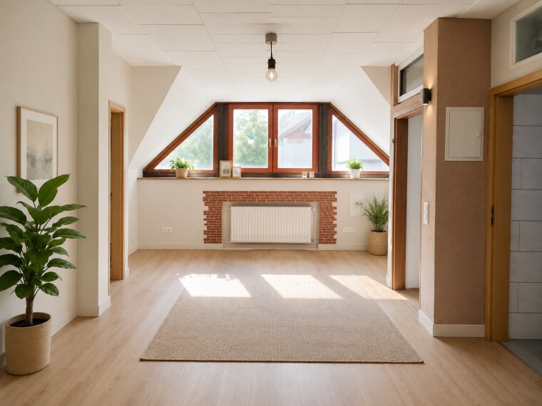 KI-staging Wohnung in Gewerbe