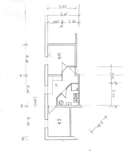 Grundriss Wohnung 1. OG rechts
