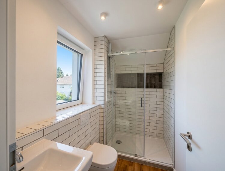 Badezimmer mit Dusche